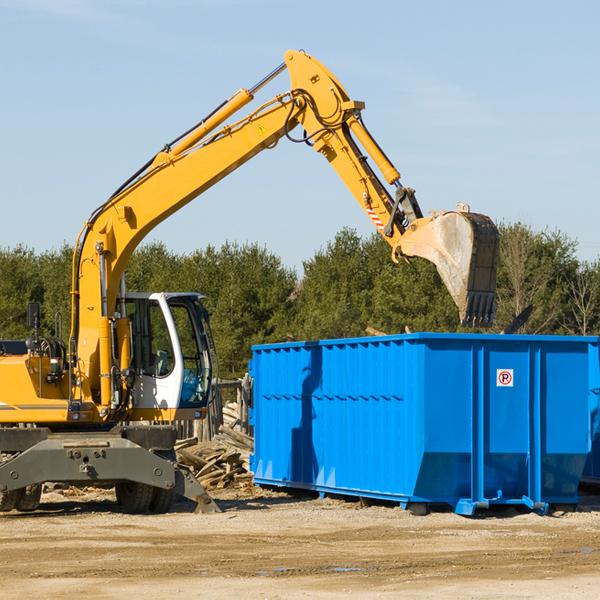 how many times can i have a residential dumpster rental emptied in Vista Center NJ